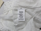 Blusa Encaje Vineyard Vines Blanca Manga Larga Mujer Grande