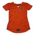 Playera Harley Davidson Mujer Grande Naranja Manga Corta