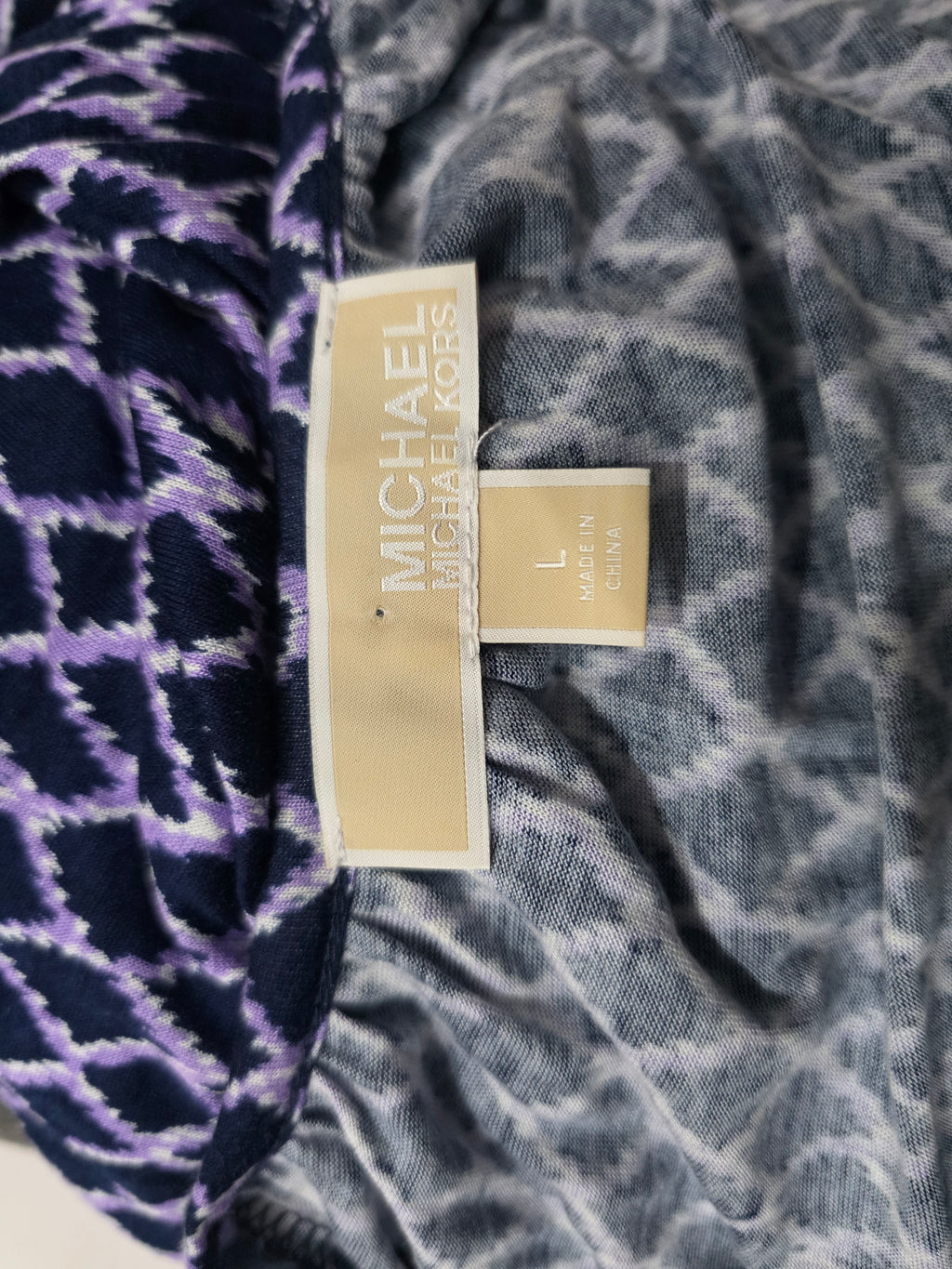 Blusa Michael Kors Morada De Mujer Grande Manga 3/4 (