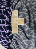 Blusa Michael Kors Morada De Mujer Grande Manga 3/4 (