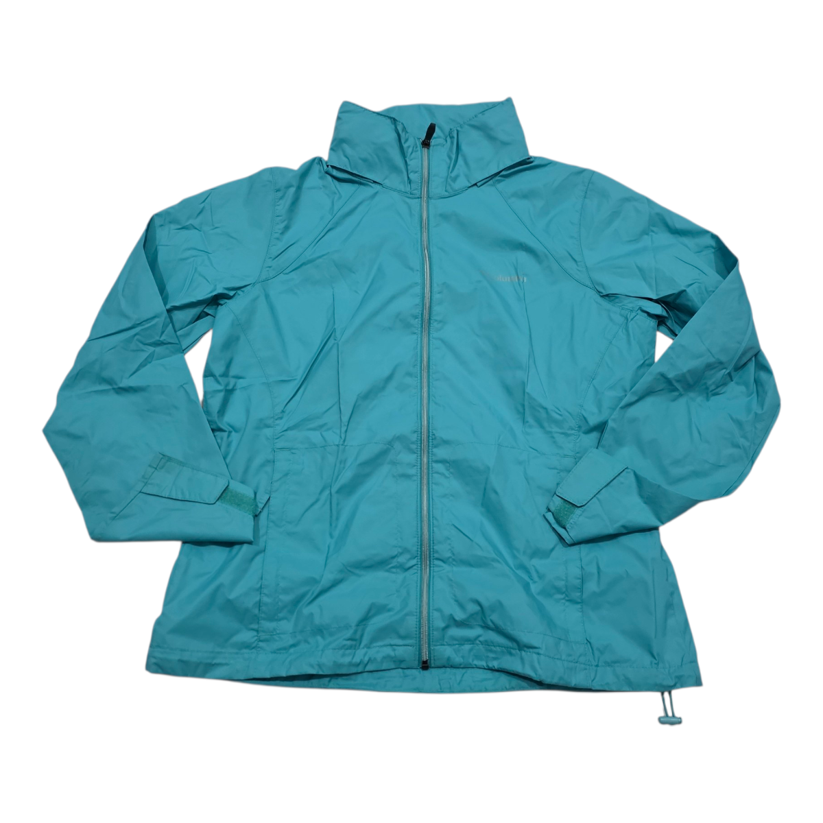Impermeable Columbia Azul De Mujer Talla Grande
