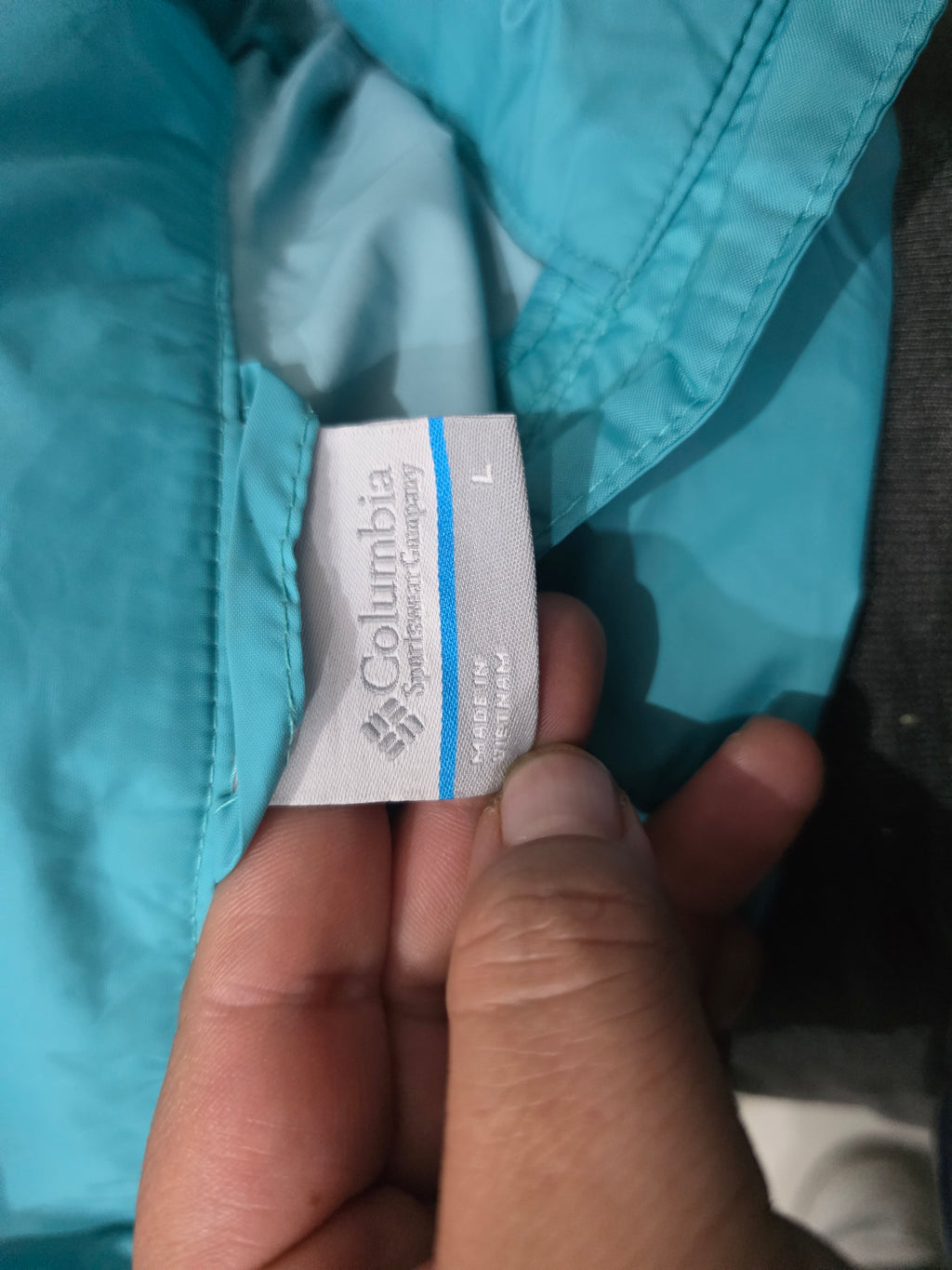 Impermeable Columbia Azul De Mujer Talla Grande