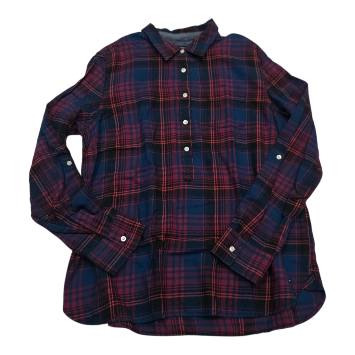 Blusa Tommy Hilfiger De Mujer Talla Grande Rojo/azul