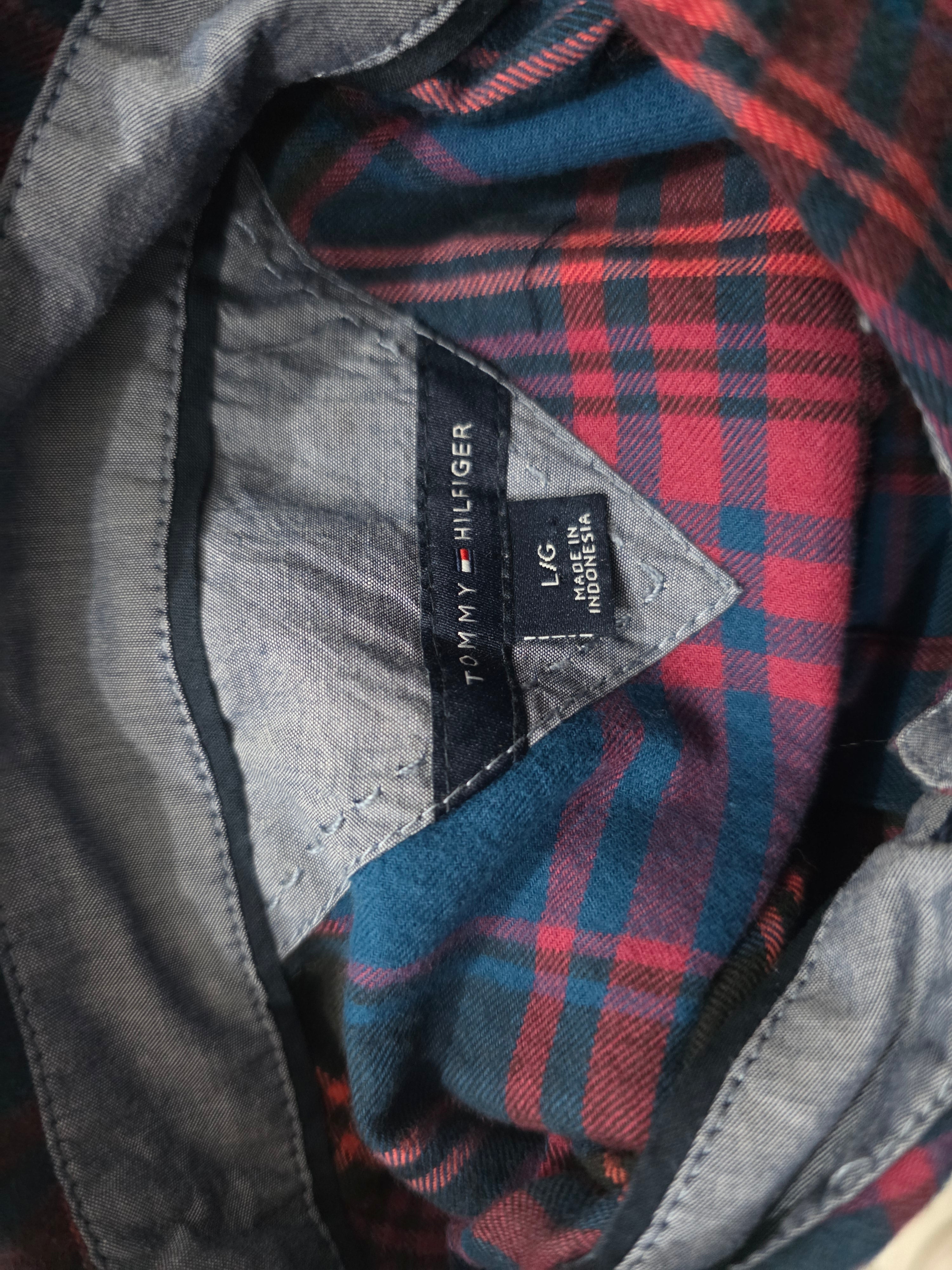 Blusa Tommy Hilfiger De Mujer Talla Grande Rojo/azul