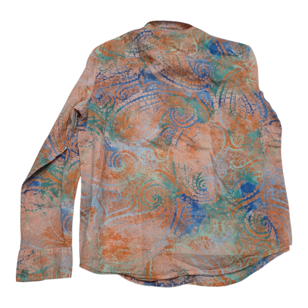 Camisa Ralph Lauren Multicolor De Mujer Color Naranja Grande
