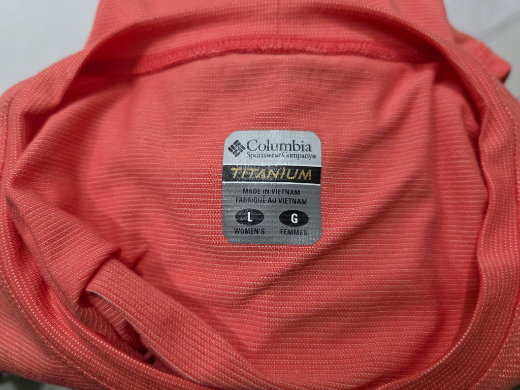 Playera Sin Mangas Columbia Color Coral De Mujer Grande
