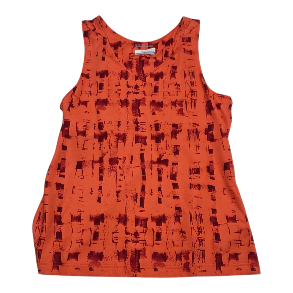 Playera Sin Mangas Columbia Omnishade Naranja Mujer Grande