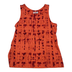Playera Sin Mangas Columbia Omnishade Naranja Mujer Grande