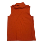 Playera Ralph Lauren Naranja Turtle Neck De Mujer Grande