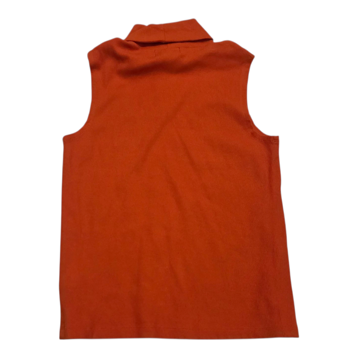 Playera Ralph Lauren Naranja Turtle Neck De Mujer Grande