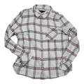 Camisa Tommy Hilfiger Extra Grande Mujer Blanca Con Cuadros