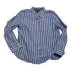 Camisa Tommy Hilfiger De Mujer Extra Grande Azul Con Lineas