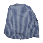 Camisa Tommy Hilfiger De Mujer Extra Grande Azul Con Lineas