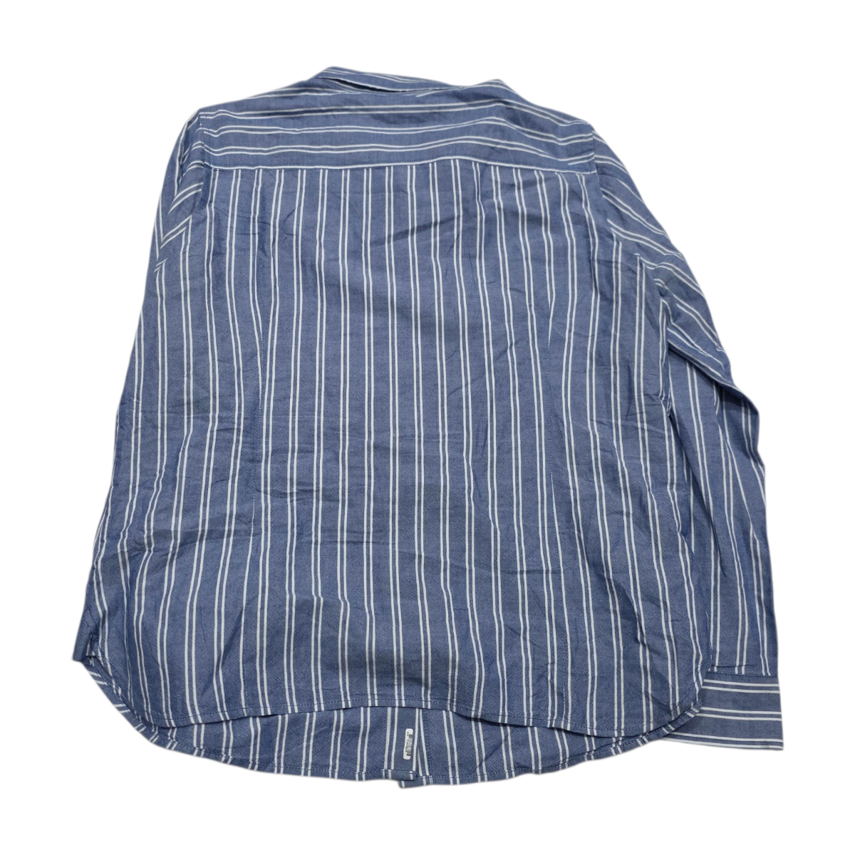 Camisa Tommy Hilfiger De Mujer Extra Grande Azul Con Lineas