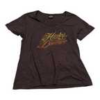 Playera Harley Davidson Mujer Talla Extra Grande Color Cafe