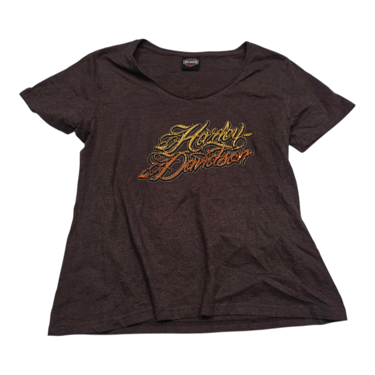 Playera Harley Davidson Mujer Talla Extra Grande Color Cafe