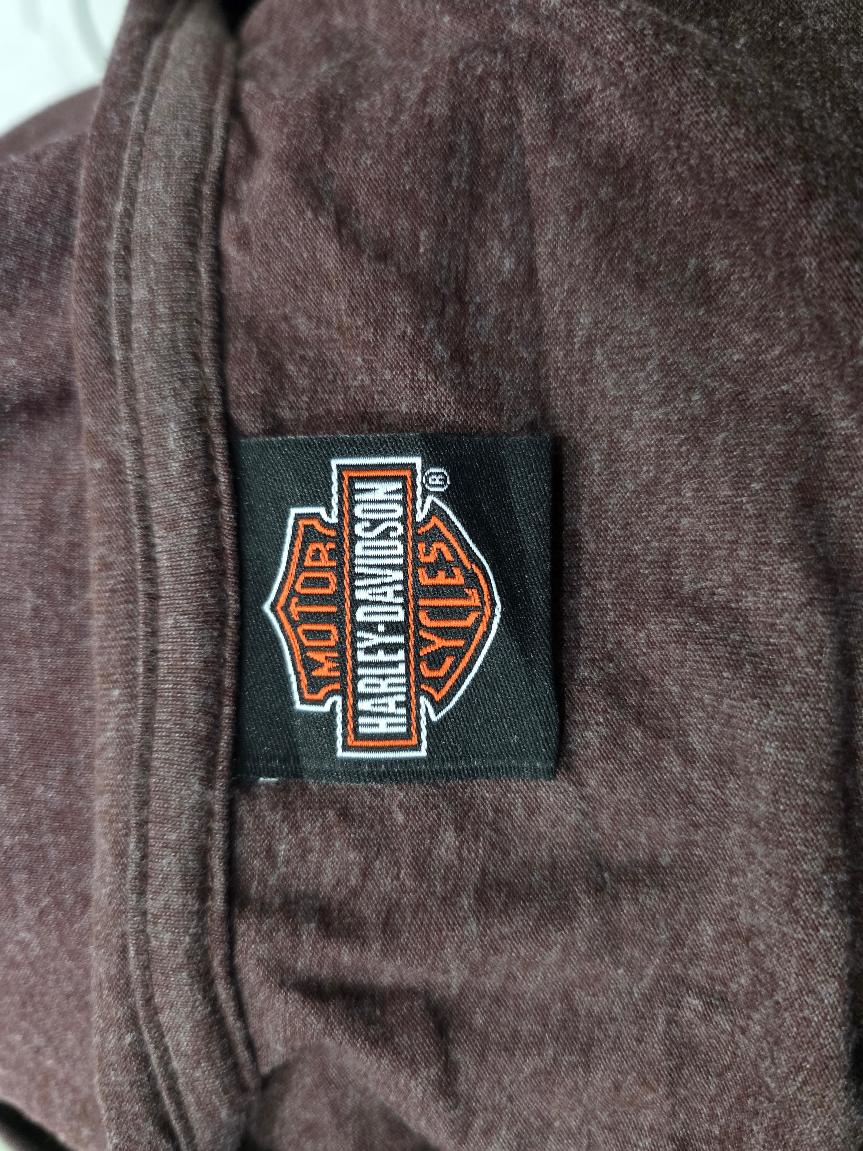 Playera Harley Davidson Mujer Talla Extra Grande Color Cafe