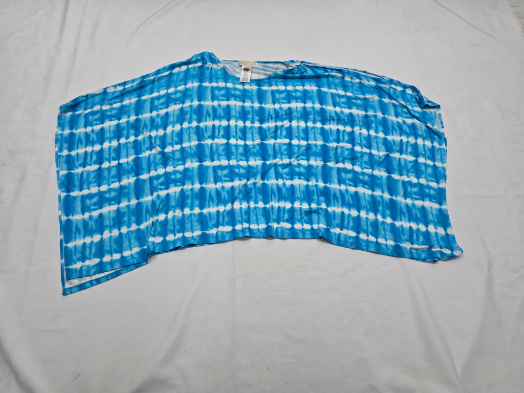 Blusa Michael Kors Tye Die Azul/blanco Extra Grande
