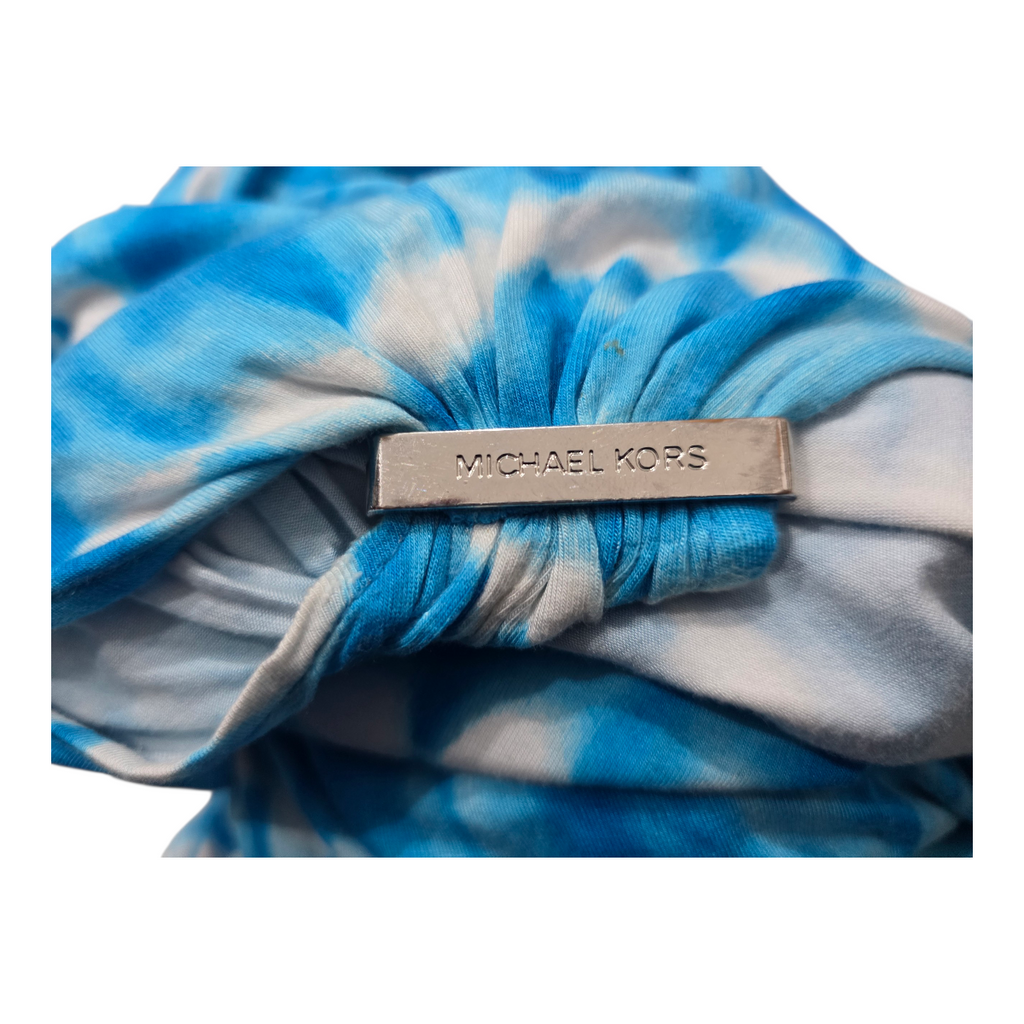 Blusa Michael Kors Tye Die Azul/blanco Extra Grande
