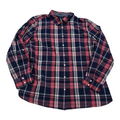 Camisa Tommy Hilfiger Classic Fit Mujer Azul/rosa Talla Xxl