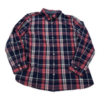 Camisa Tommy Hilfiger Classic Fit Mujer Azul/rosa Talla Xxl