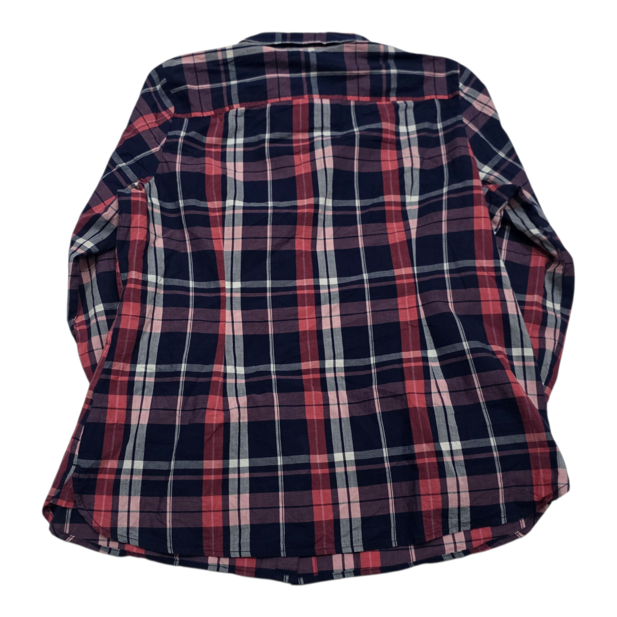 Camisa Tommy Hilfiger Classic Fit Mujer Azul/rosa Talla Xxl