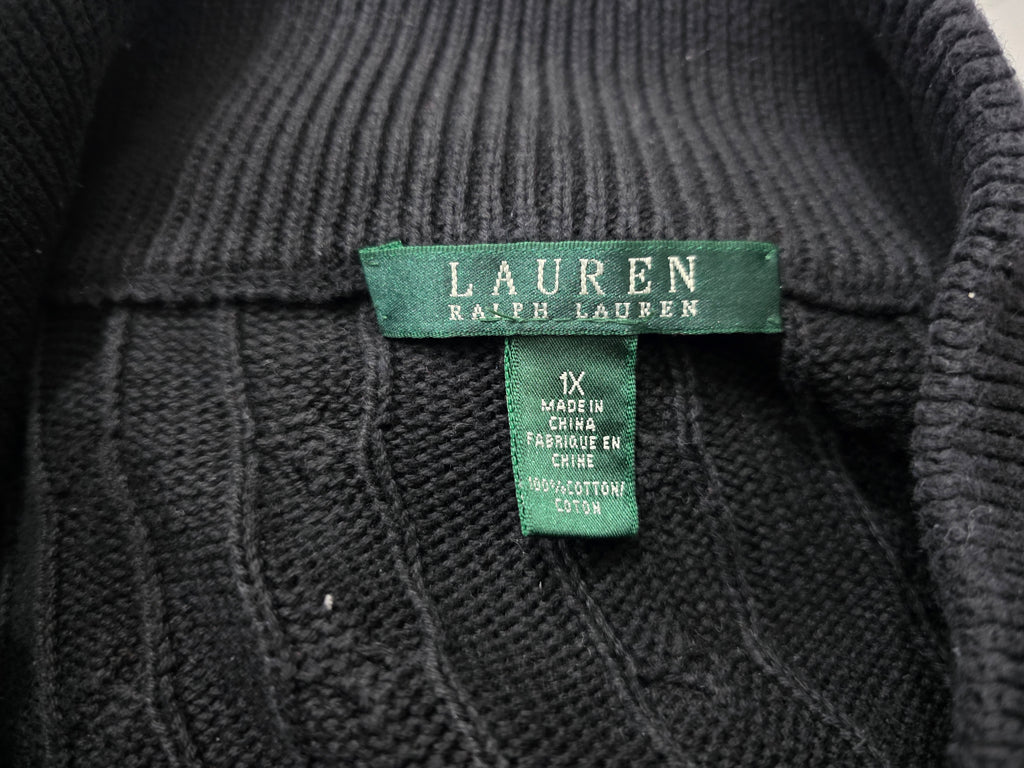 Sueter Ralph Lauren De Mujer Talla 1x Color Negro