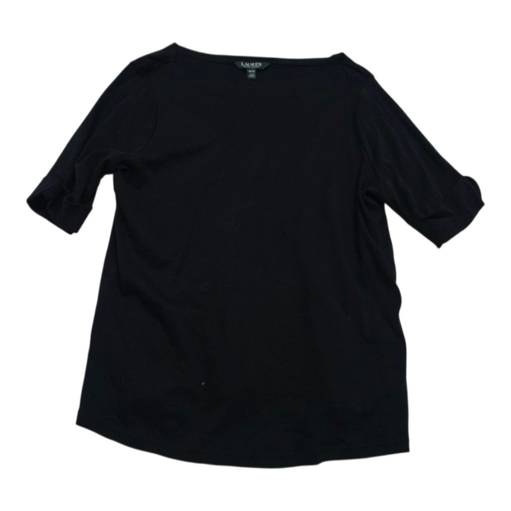 Playera Basica Ralph Lauren Talla 1x Color Negro De Mujer