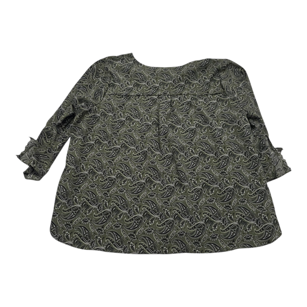 Blusa Michael Kors De Mujer Color Verde Con Figuras Talla 3x