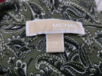 Blusa Michael Kors De Mujer Color Verde Con Figuras Talla 3x