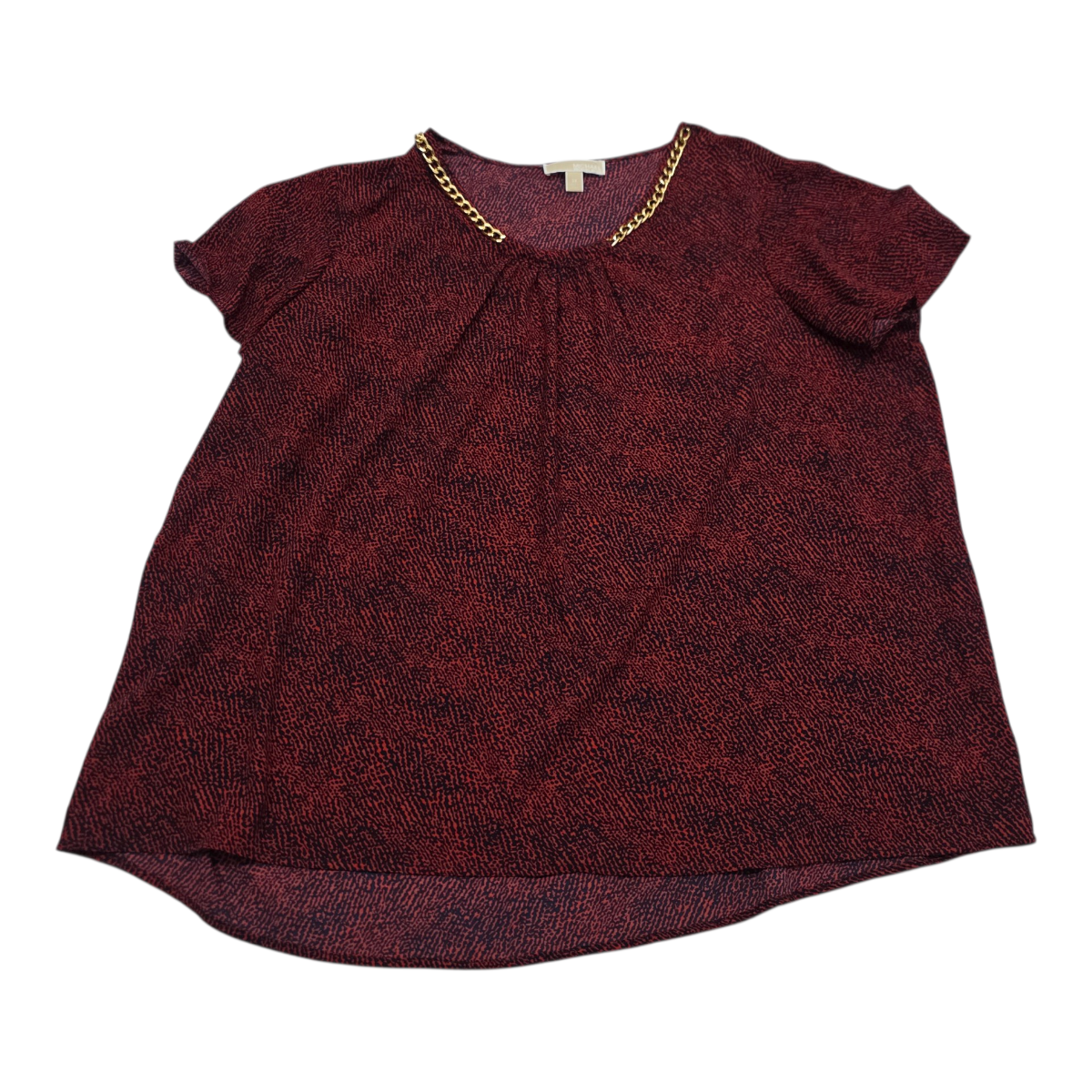 Blusa Michael Kors De Mujer Talla 3x Roja Con Cadena