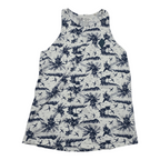 Playera Patagonia De Mujer Extra Chica Sin Mangas Blancaazul