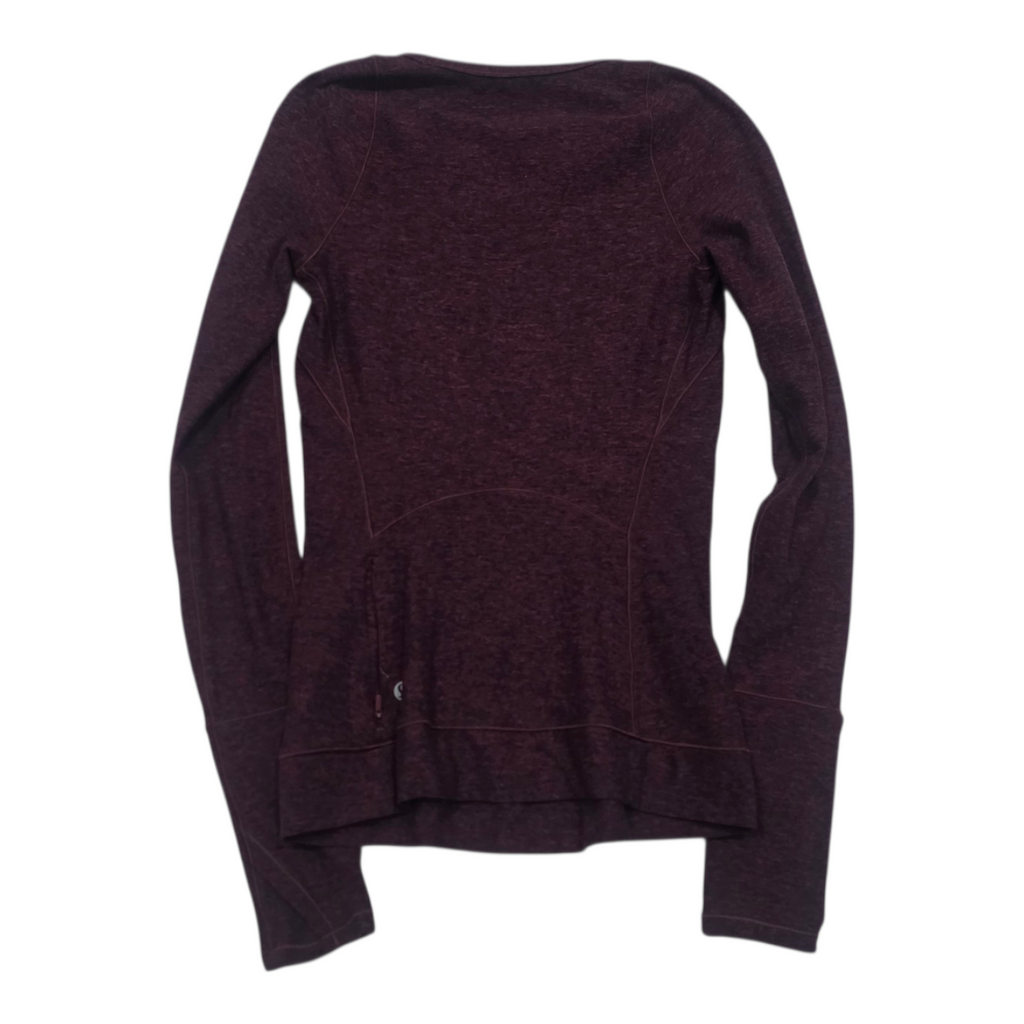 Playera Lululemon De Mujer Talla 2 Color Vino Jaspeado