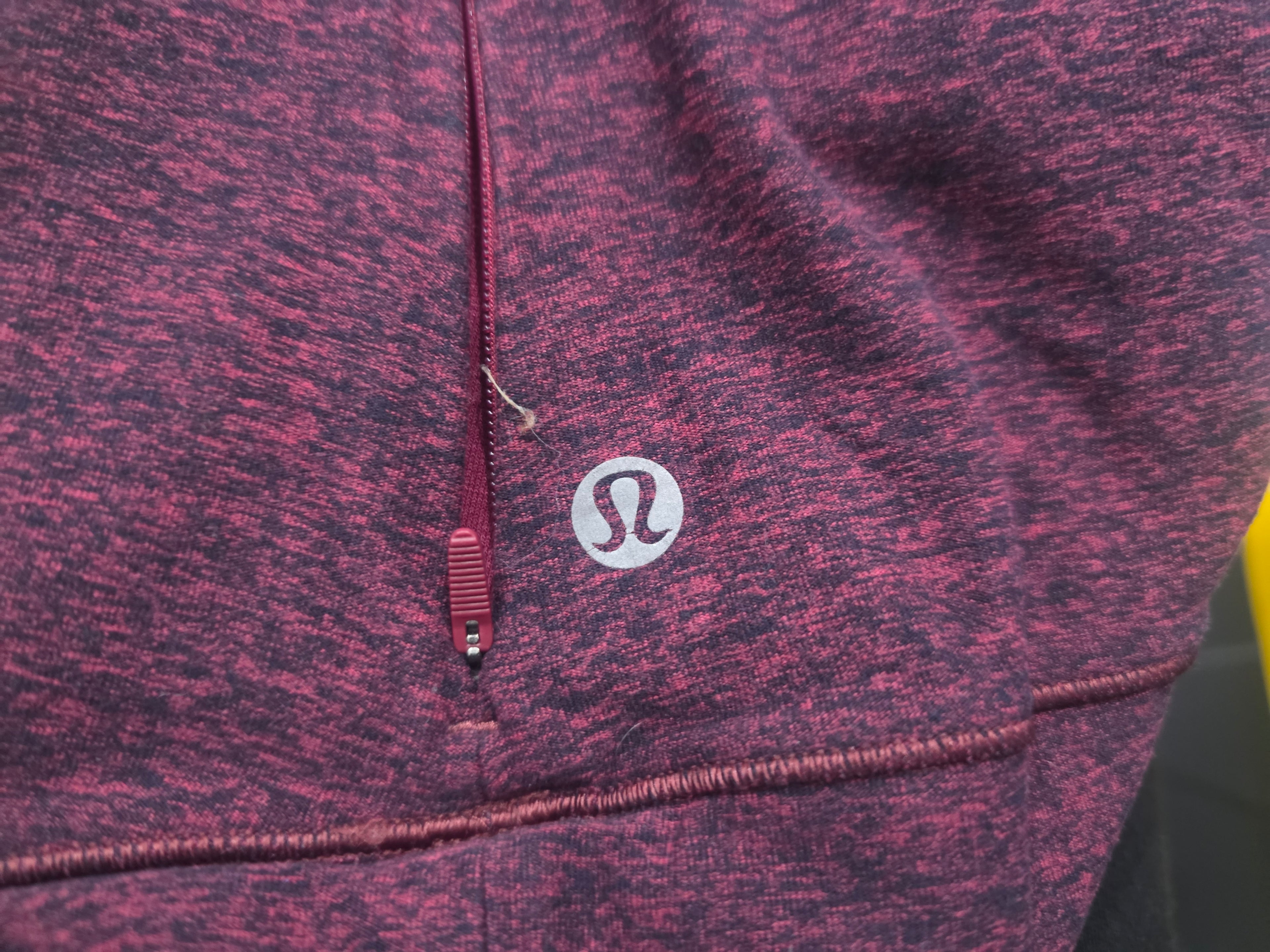Playera Lululemon De Mujer Talla 2 Color Vino Jaspeado