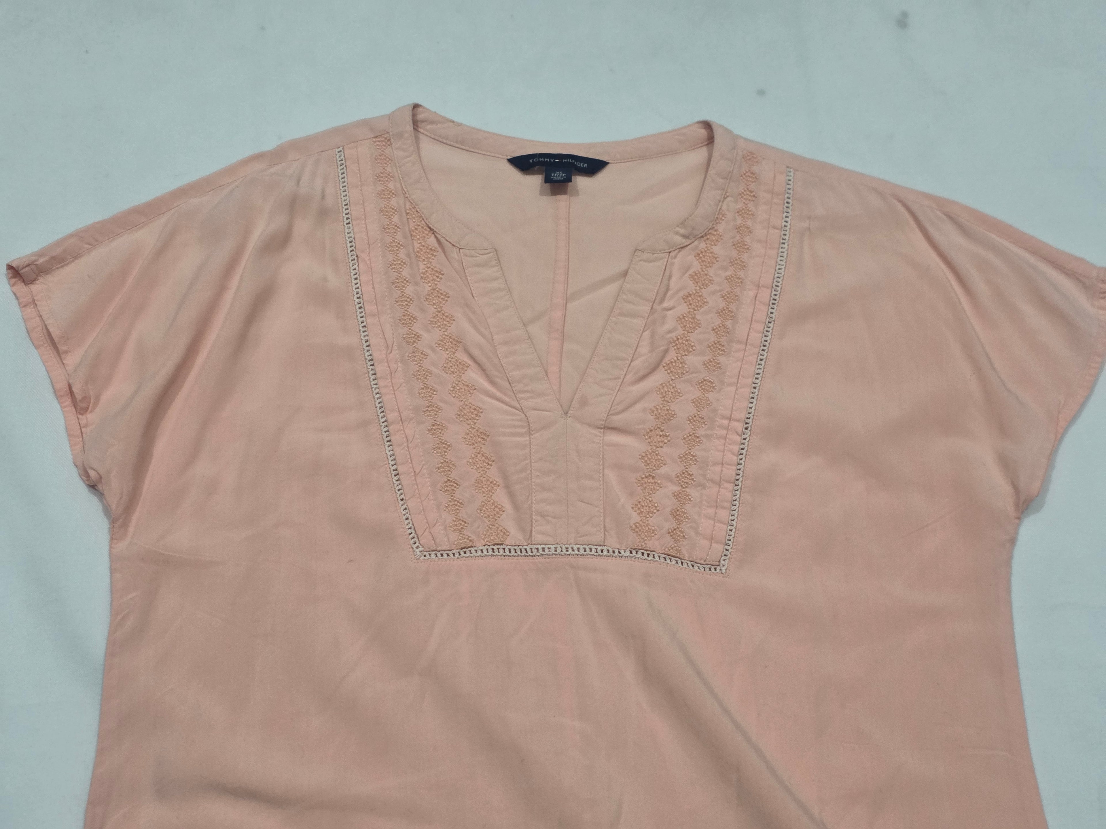 Blusa Tommy Hilfiger De Mujer Extra Chica Color Salmon