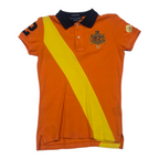 Playera Ralph Lauren Skinny Polo Extra Chica Mujer Naranja