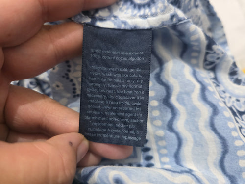 Blusa Tommy Hilfiger Azul/blanco Manga Larga Ligera