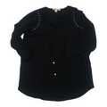 Blusa Michael Kors De Mujer Talla Chica Color Negro Brillo