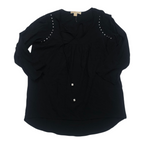 Blusa Michael Kors De Mujer Talla Chica Color Negro Brillo