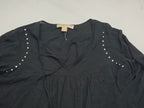 Blusa Michael Kors De Mujer Talla Chica Color Negro Brillo