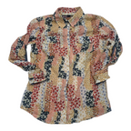 Camisa Tommy Hilfiger Mujer Talla Chica Floreada Multicolor