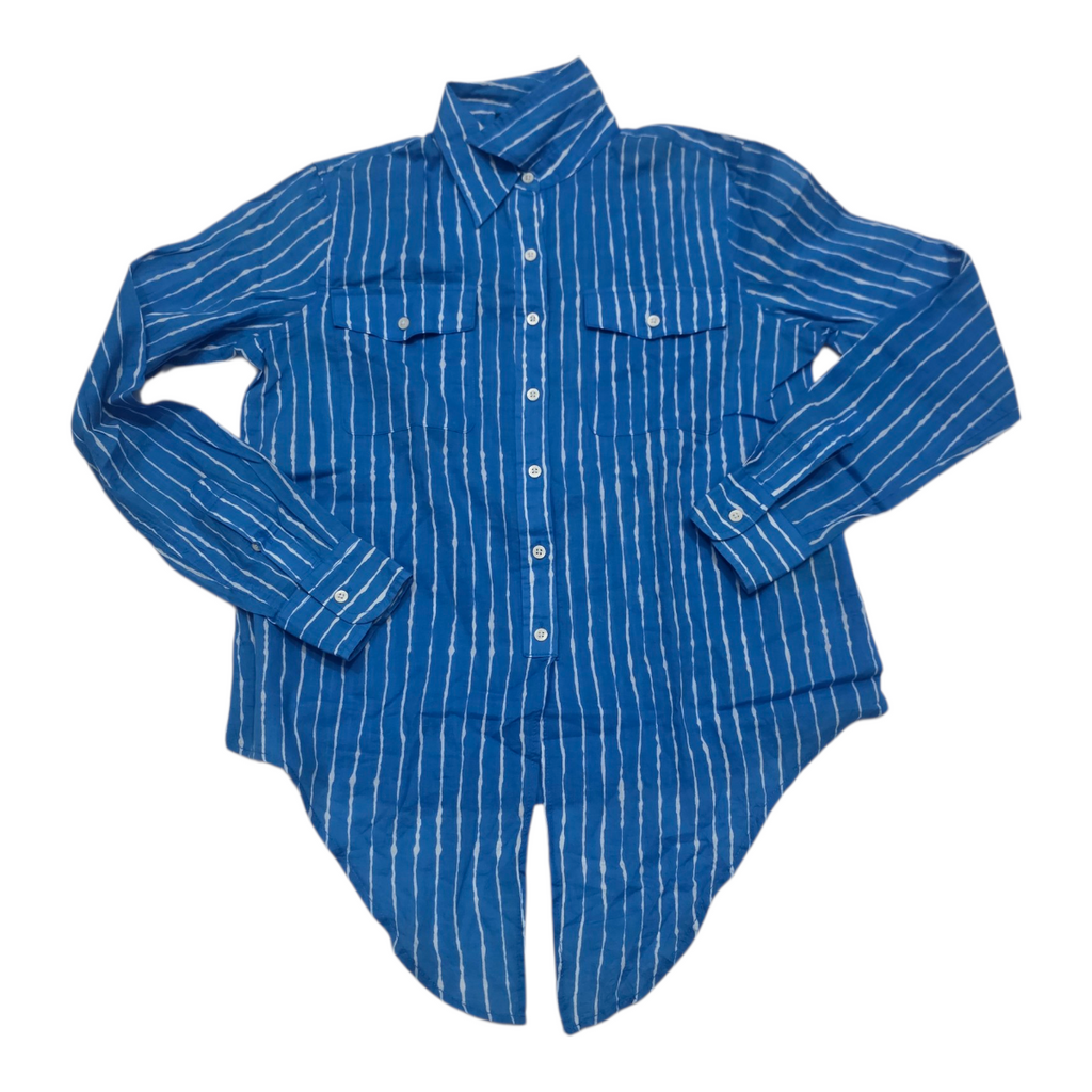 Camisa Ralph Lauren De Mujer Azul Rayada Talla Chica