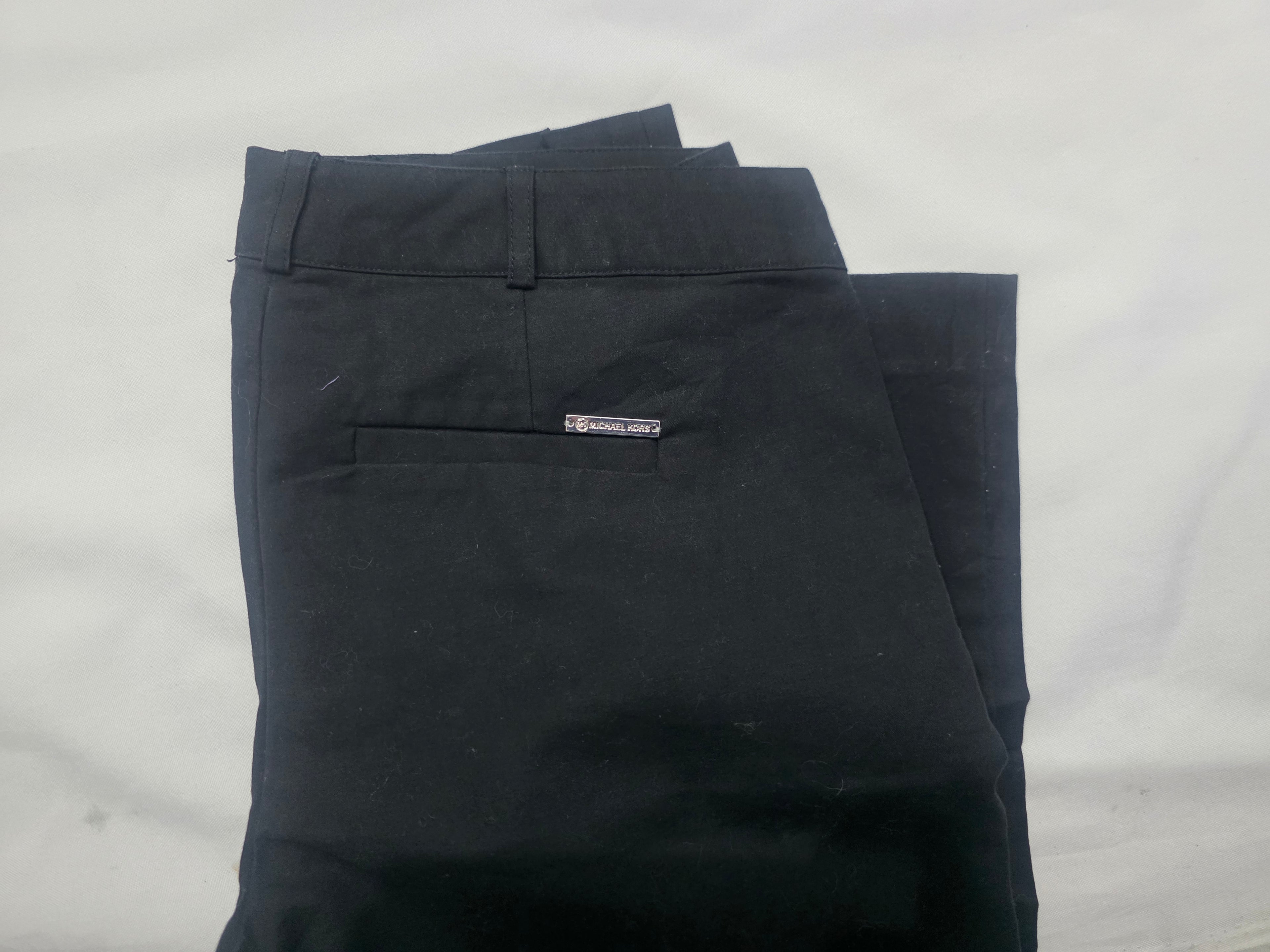 Pantalon De Vestir Michael Kors Mujer Talla 6 Petite Negro