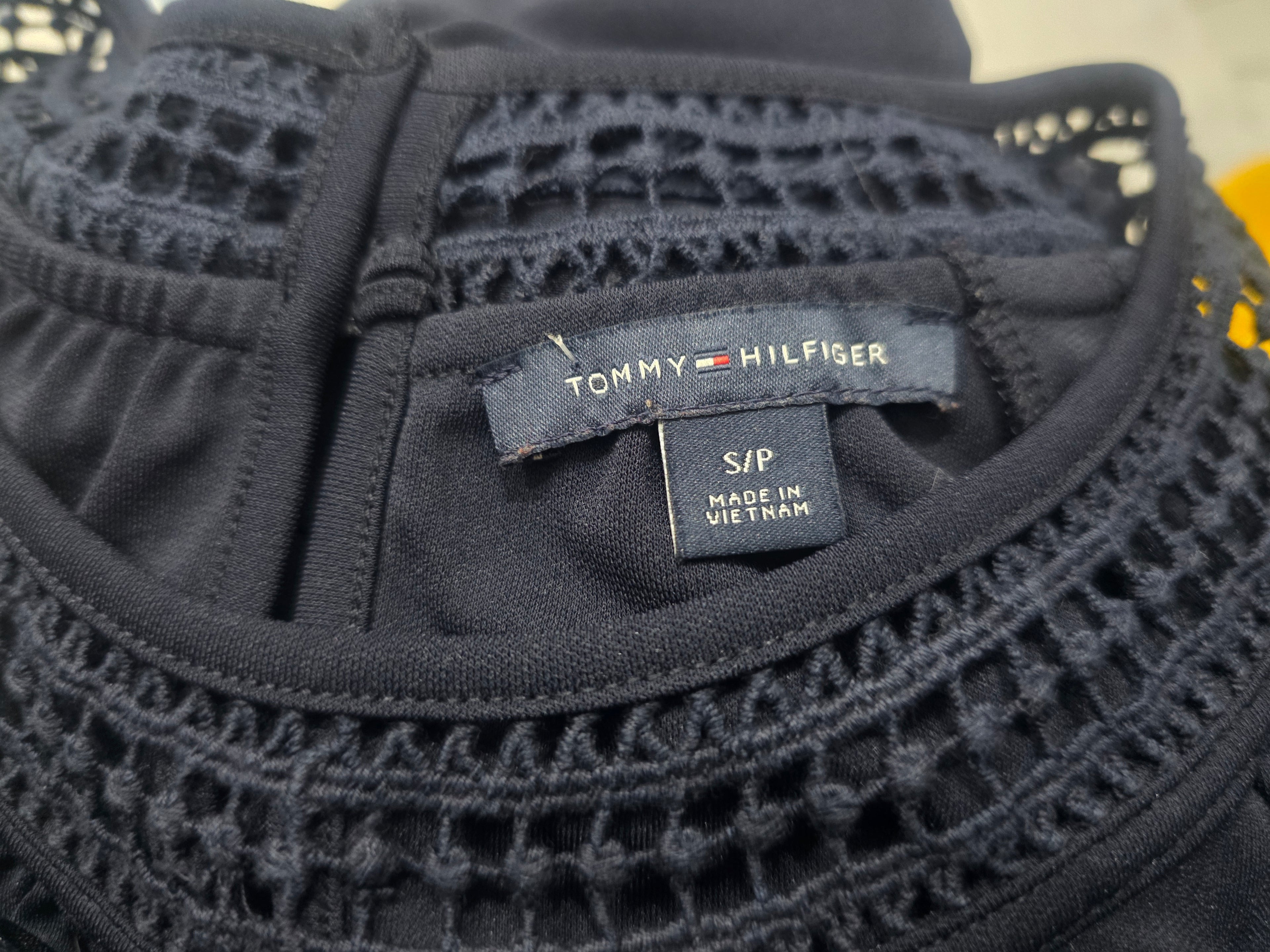 Blusa Tommy Hilfiger Mujer Chica Azul Marino Hombros
