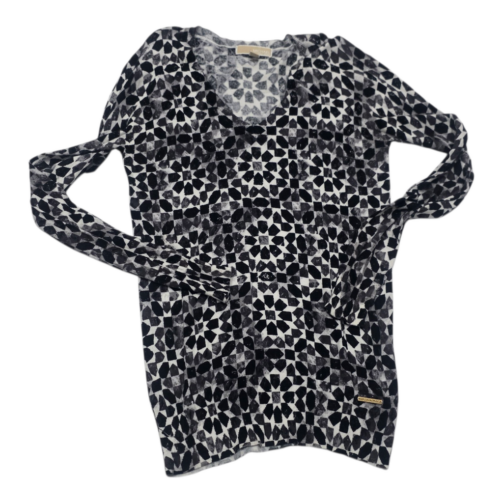 Sueter Michael Kors De Mujer Talla Chica Negro/gris