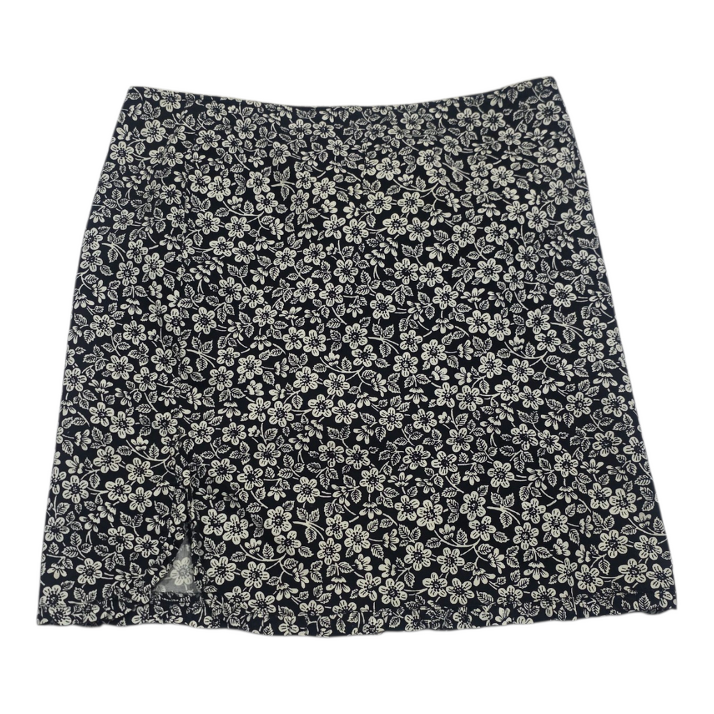 Falda Ralph Lauren Negra Floreada Talla 4