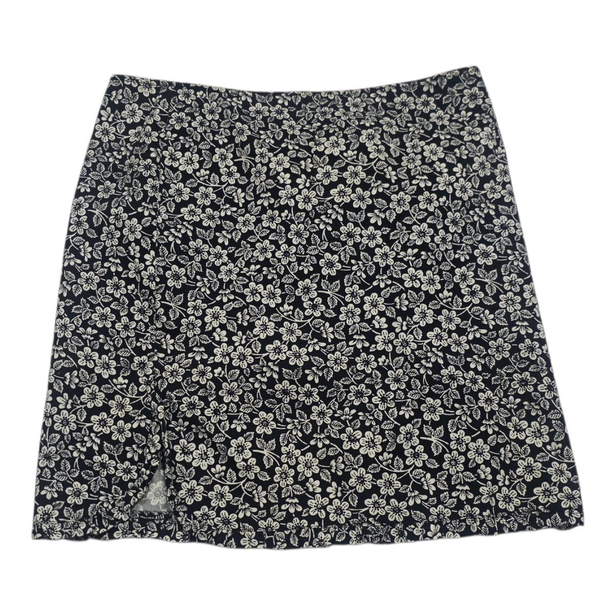 Falda Ralph Lauren Negra Floreada Talla 4