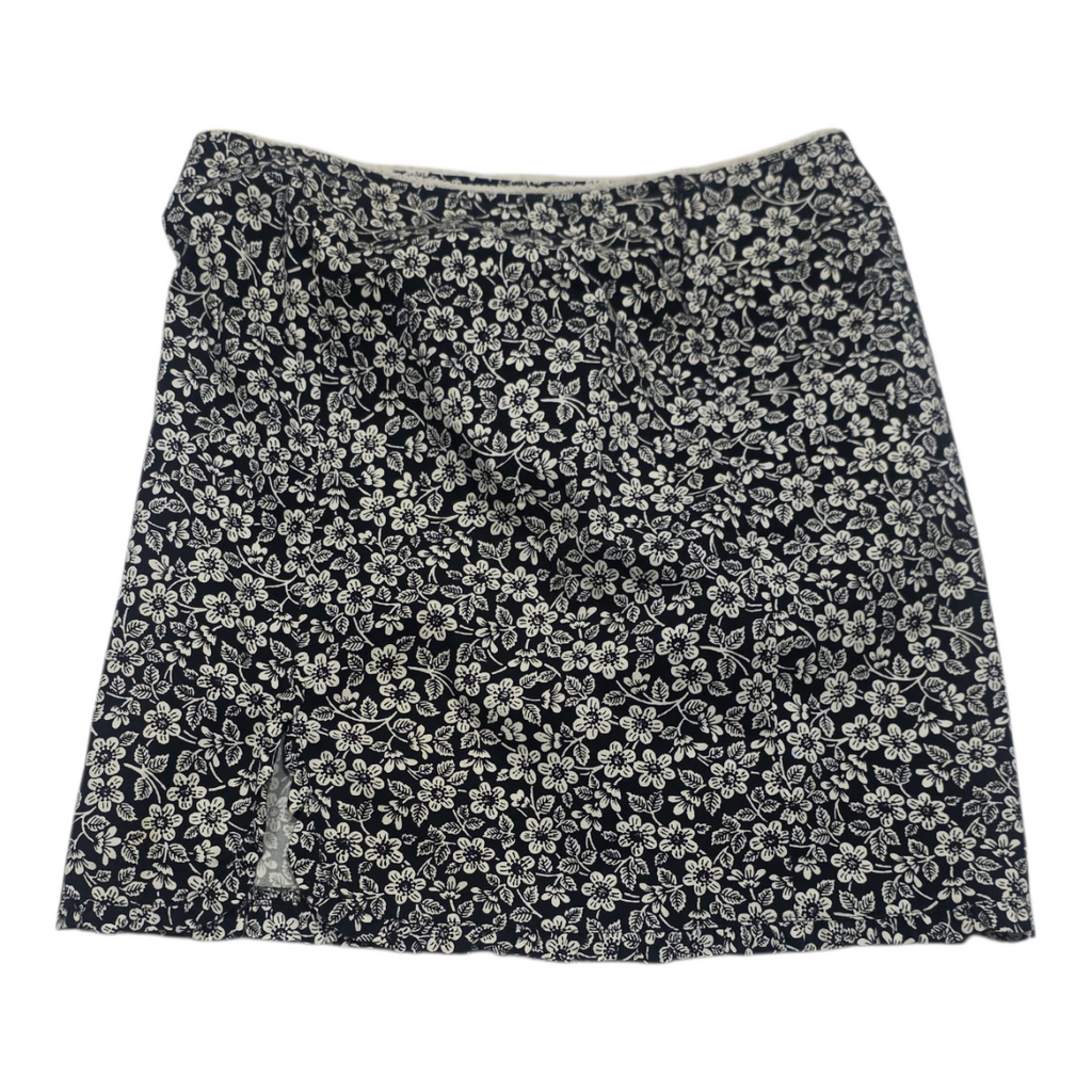 Falda Ralph Lauren Negra Floreada Talla 4