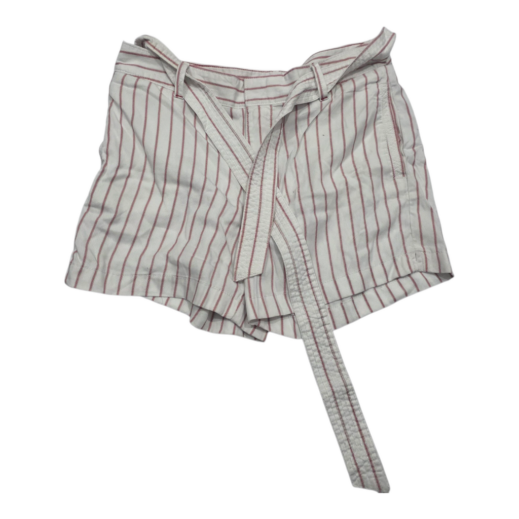 Short Tommy Hilfiger Mujer Talla 6 Color Blanco Con Lineas