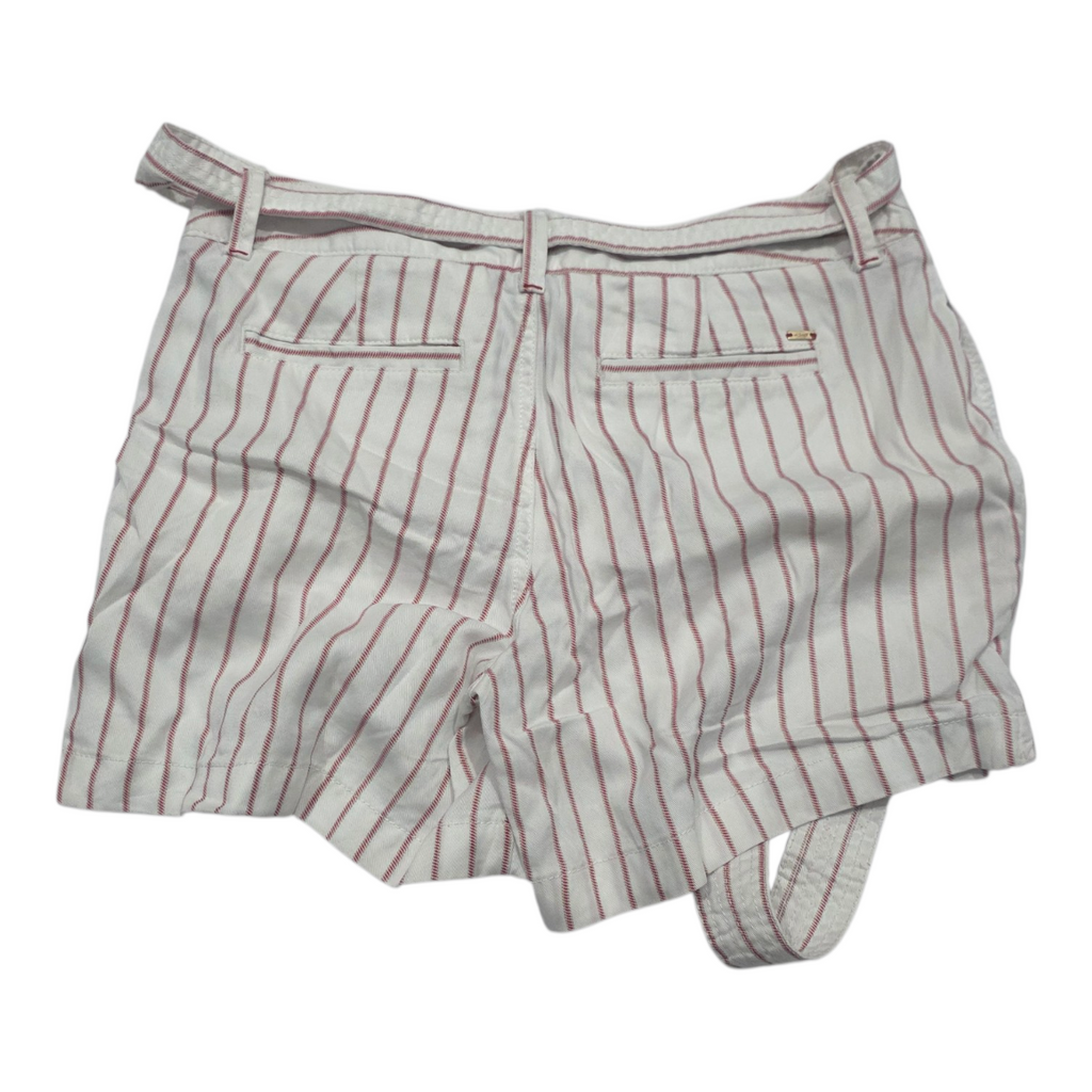 Short Tommy Hilfiger Mujer Talla 6 Color Blanco Con Lineas